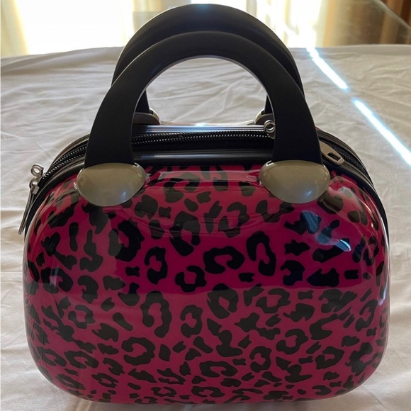 Cheetah print hardshell makeup case - Picture 1 of 2